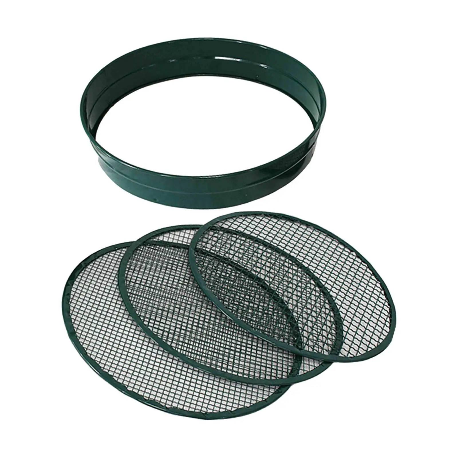 

Garden Sieve, Sieve with 3 Filter Meshes, Gardening Tool Accessories, Light Green