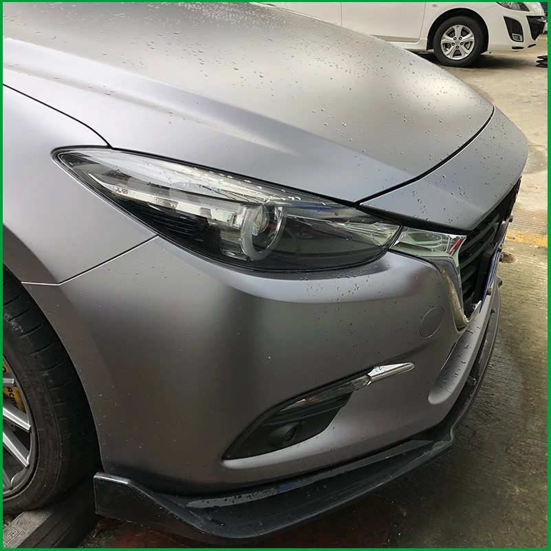 

Car Styling For Mazda 3 2014-2018 Front Bumper Lip Protector Plate Cover Trim Decoration Auto Accessories