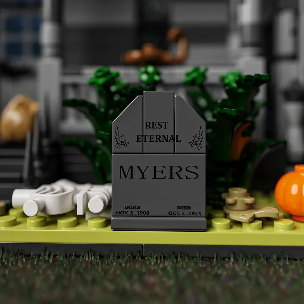 Horrorfilm-Halloween-Figuren- und Hausbausteine-Sets, Sammlerstück-Dekorations-Bauspielzeug, Kreatives Bauspielzeug, 780 Teile – Detail 6