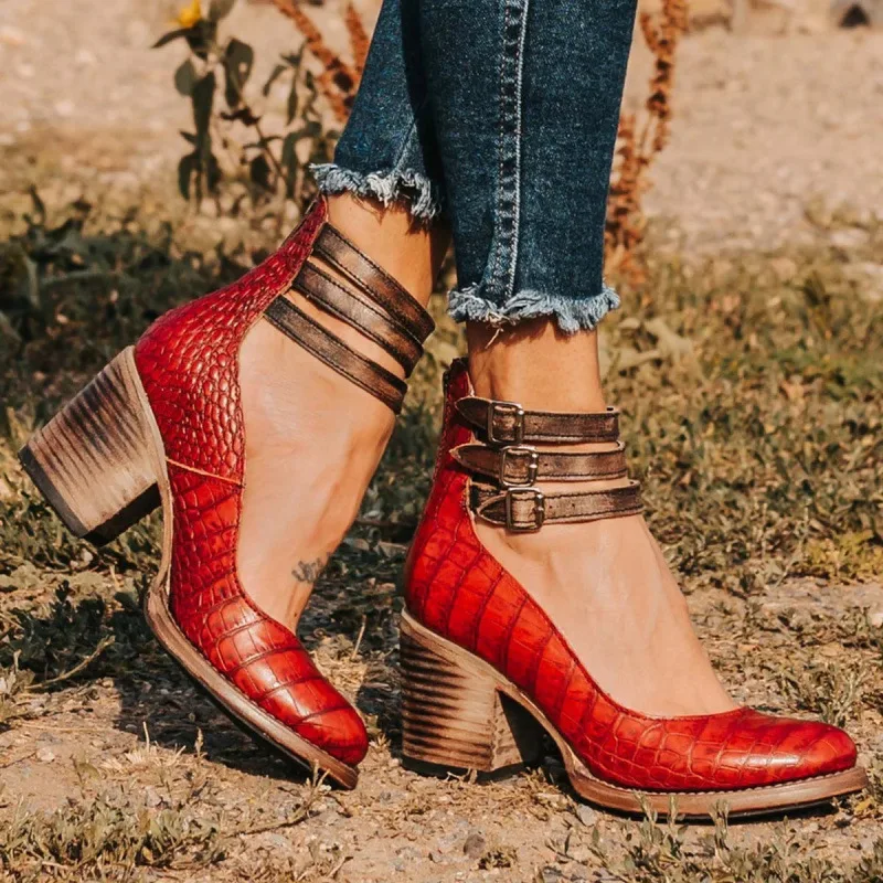 Branded Pumps Shallow Mouth 2025 Shoes Sandals Ladies Beige High Heels Fashion Latest African 12cm Block Straps Square heel Zip