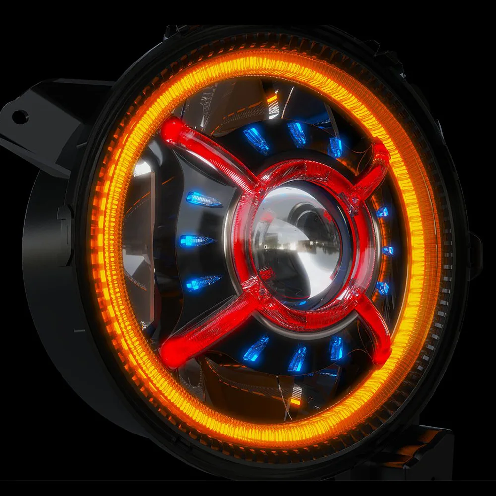 9-Inch Wrangler Headlights LED Car Light for Jeep Wrangler JL JT 2018 +