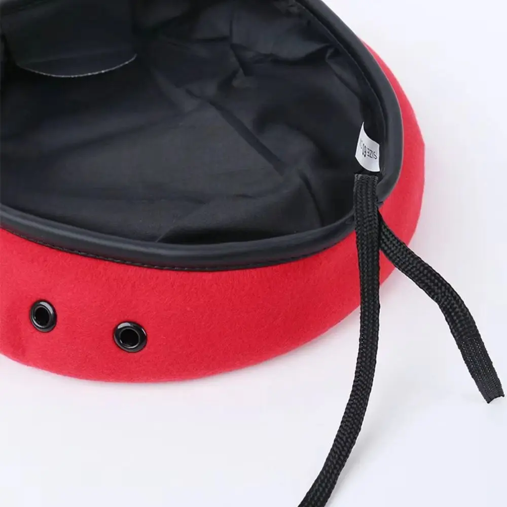 

Unisex Adjustable Berets Hat Autumn and Winter Solid Color Uniform Cap For Cosplay Adult Painter Cap Stage Performance