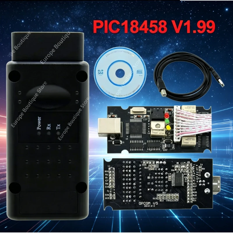 2026 NEW V1.99 OPCOM V5 Diagnostic Cable For Opel 2021 OP COM 1.70 Firmware Flash Update PIC18F458 CAN BUS OBD2