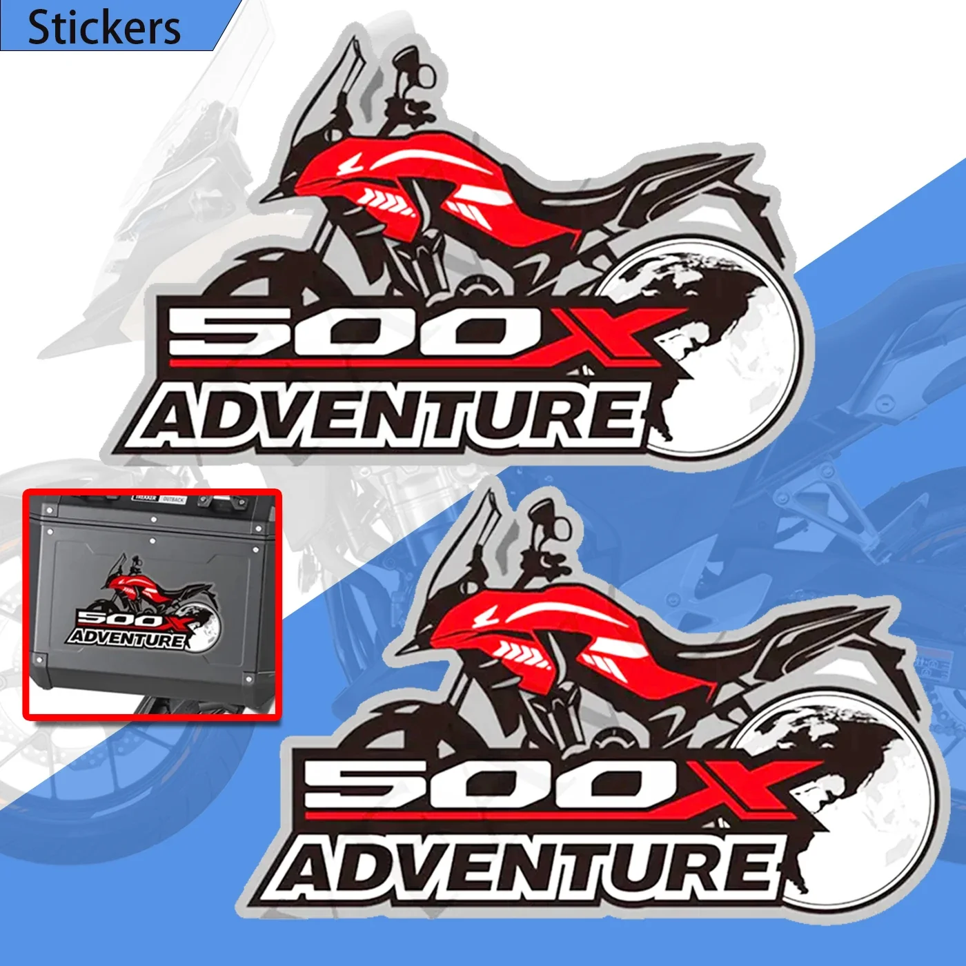 For Honda CB500X CB 500 X 500X Trunk Luggage Panniers Aluminium Cases Emblem Logo Stickers Protector adesivos cb 500x