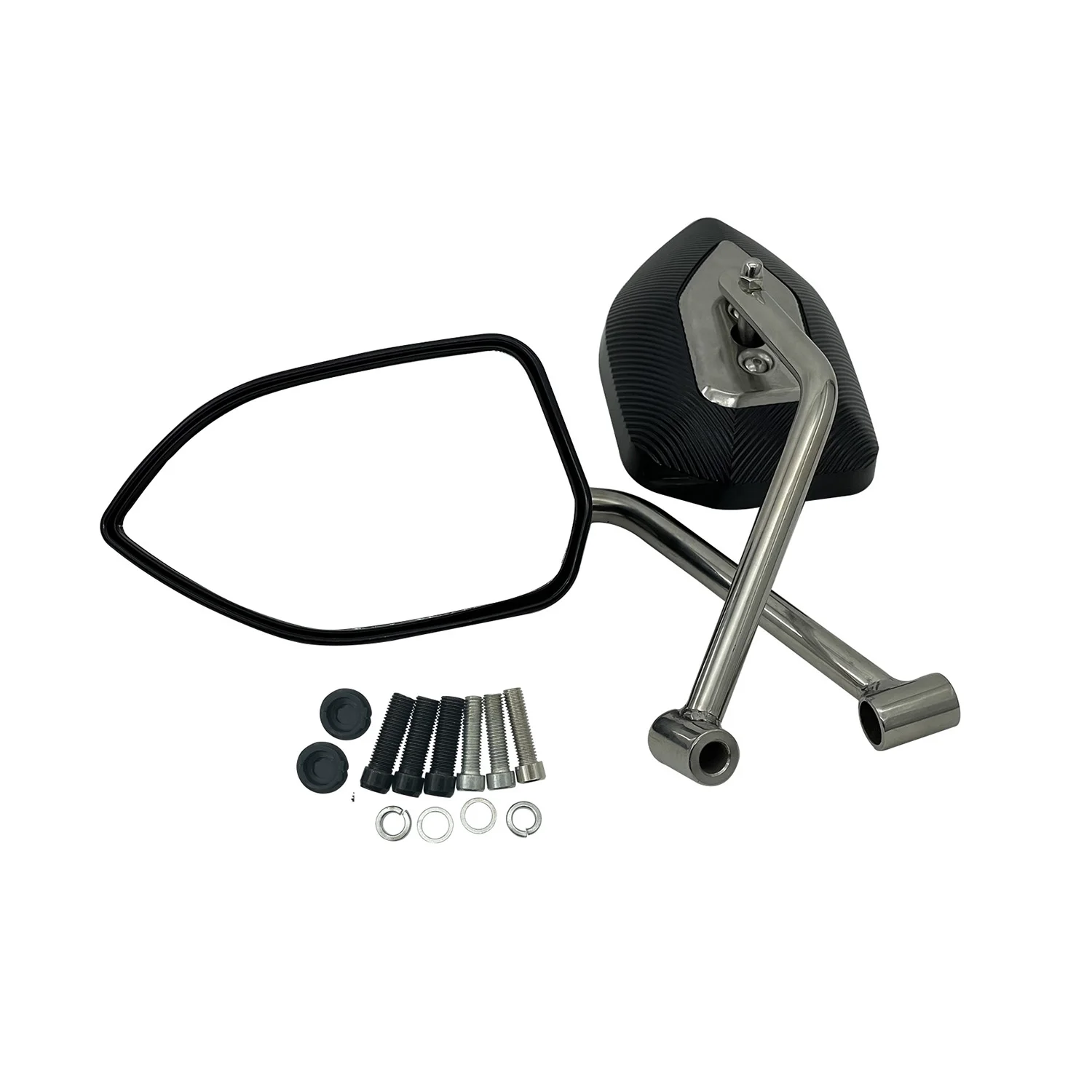 

8MM 10MM Adjustable Rear View Side Mirror For Motorcycle Street Bike Scooter Cruiser Chopper
