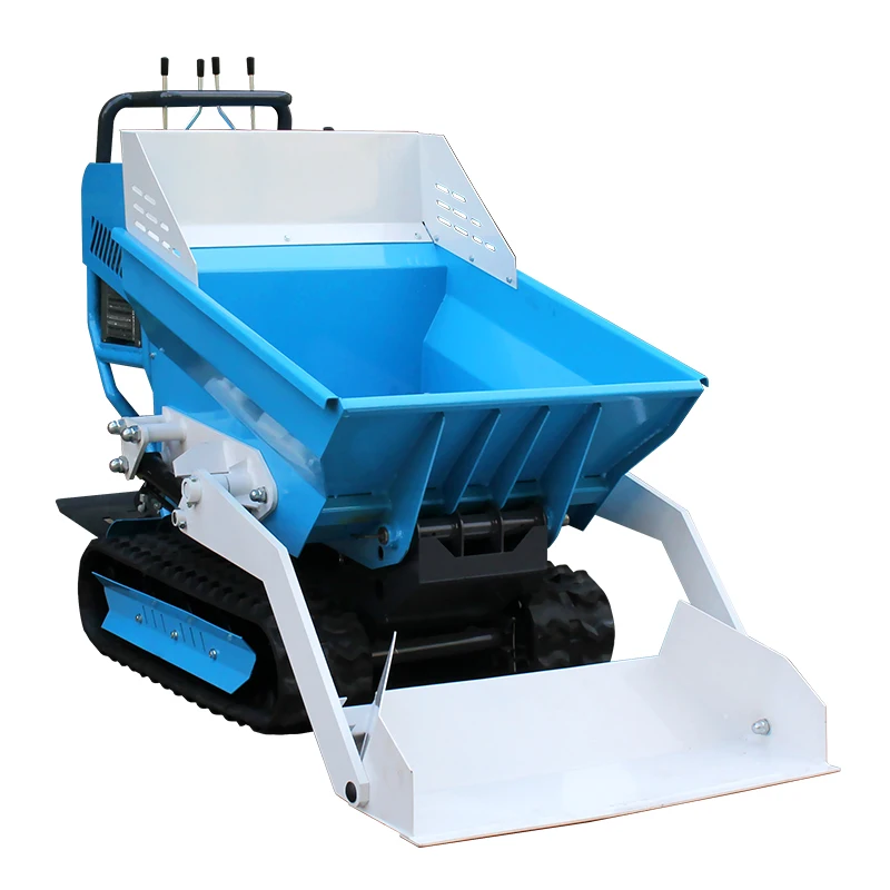 CE Approved 500kg Loading Capacity power mini wheelbarrow Customized Track crawler mini Dumper