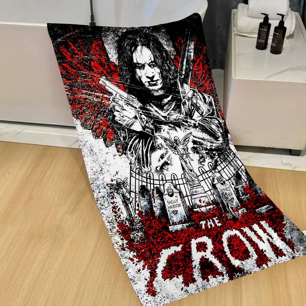 The C-Crow Horror Movie Anime Beach Swimming Towel Soft Absorbent Washcloth Children's Gifts for Kids Travel Camping Gym
