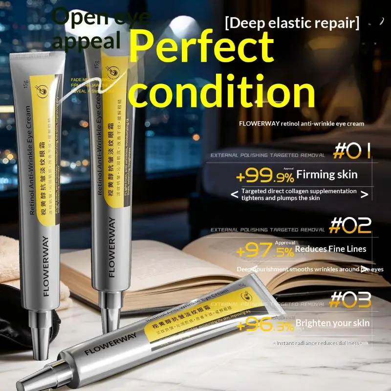 1Pc Retinol Firming Eye Cream Moisturizing Skin Around Eyes Remove Fine Line And Eye Bag Anti Aging Beauty Care