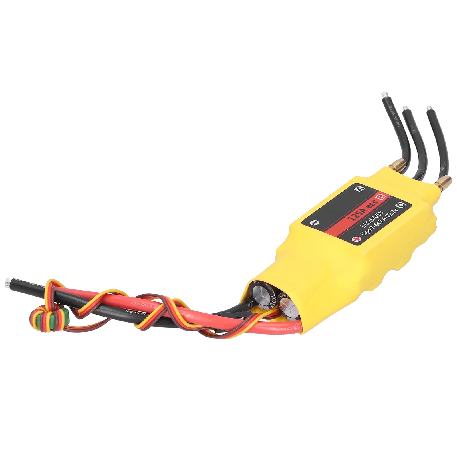 

125A 2-Way Water Cooling Brushless ESC Electronic Speed Controller 7.4-22.2v for RC Boat Airship Model
