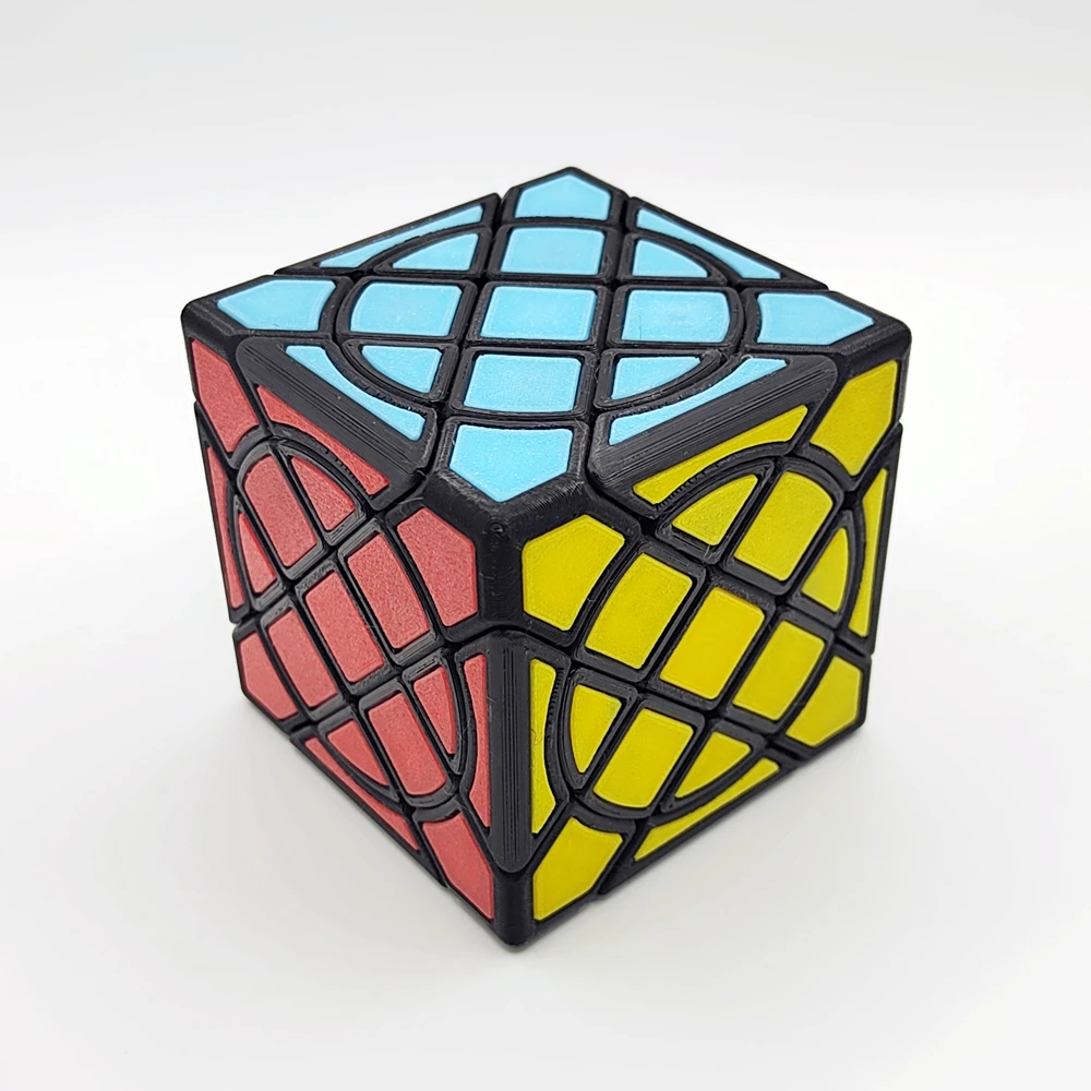 ZEPUZZLES Circle Compy Cube with Tiles Magic Cube Professional Puzzle Toys Children Gift Magico Cubo