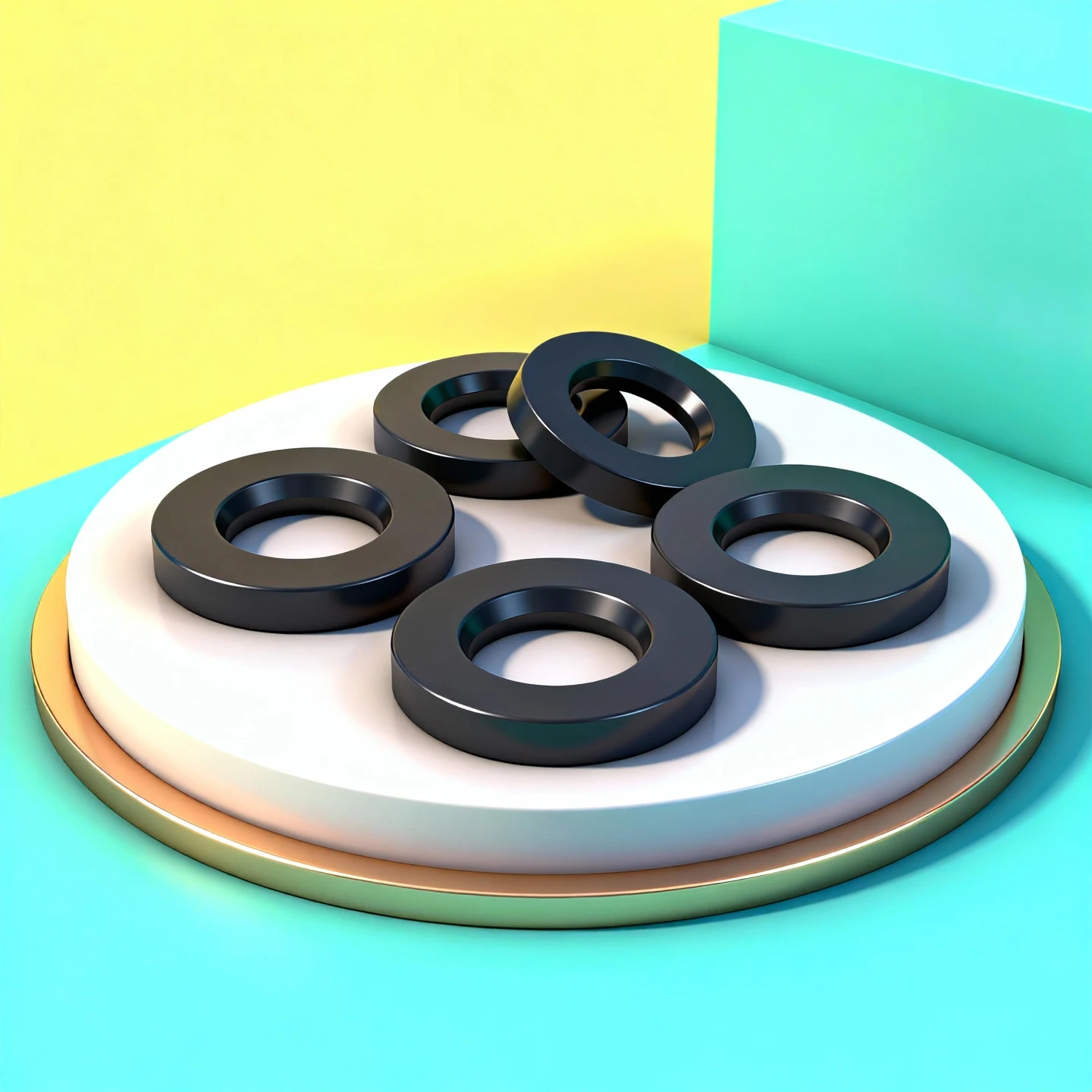 EPDM Flat Washer Gasket M2-42mm Height 1-3mm Bolt Washer Rubber Waterproof Cushion Sealing Element  Rubber Sheet