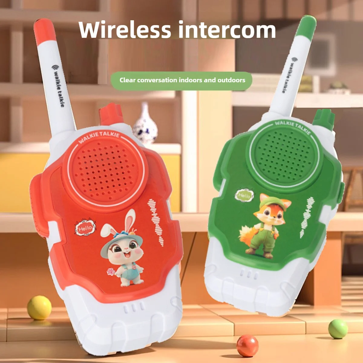 Walkie-talkie mobile phone outdoor cute toy children parent-child intercom machine cartoon boys and girls educational toy gift