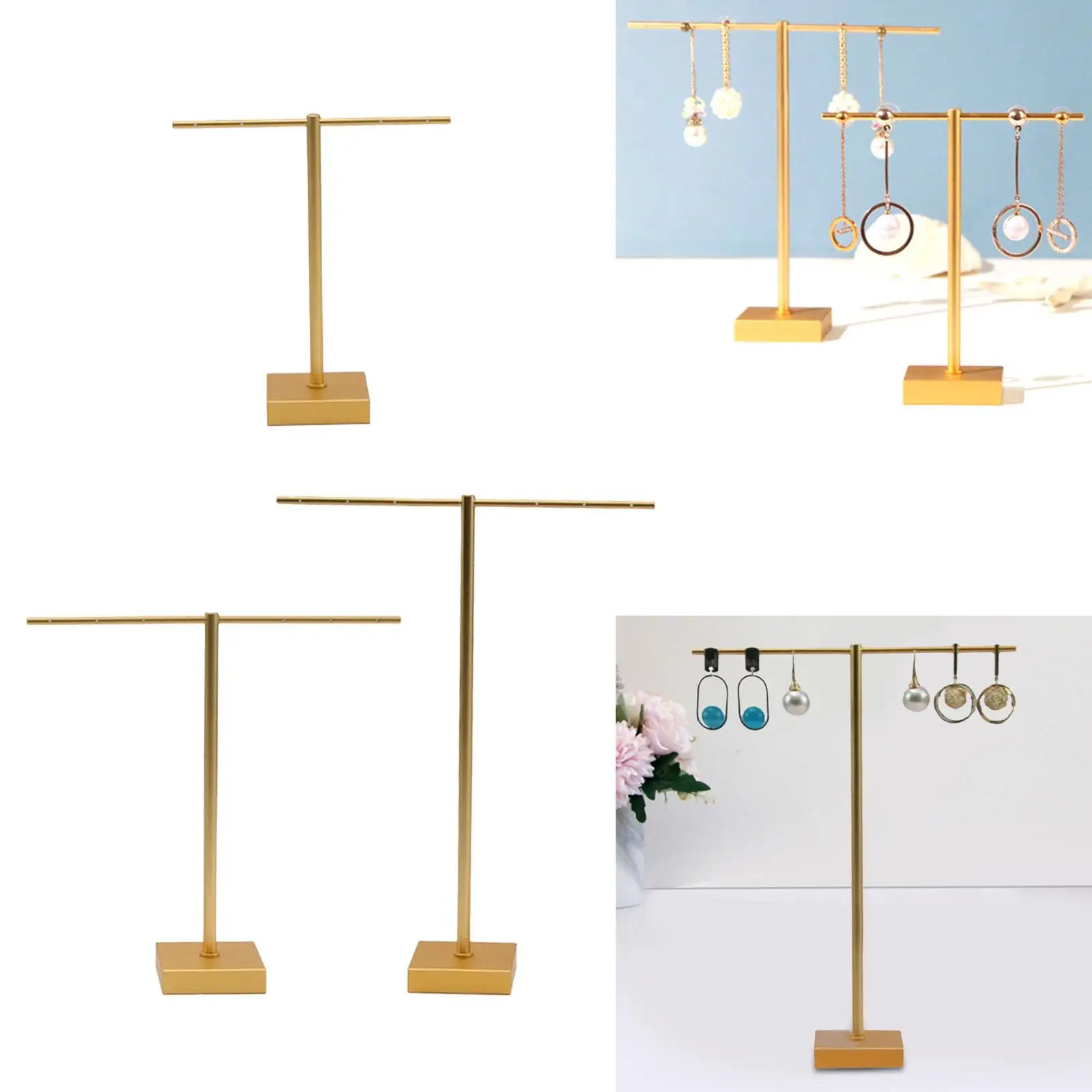 Подставка для ювелирных изделий с базовой полкой для серег и браслетов