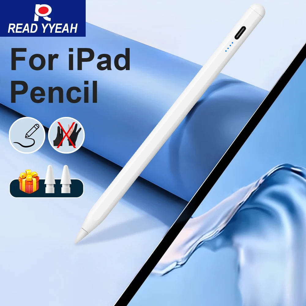 

Stylus Pen for Apple iPad Palm Rejection Power Display For iPad Pencil Accessories 2022 2021 2020 2019 2018 Pro Air 4 5 Mini Pen