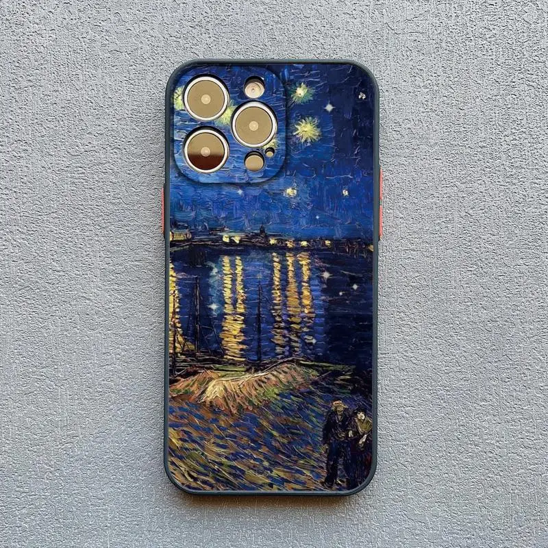 Retro Van Gogh Ölgemälde Telefon Fall Für iPhone 16 15 14 Plus 17 11 13 12 14 Pro MAX XR X Vintage Stoßfest Abdeckung Funda – Detail 5