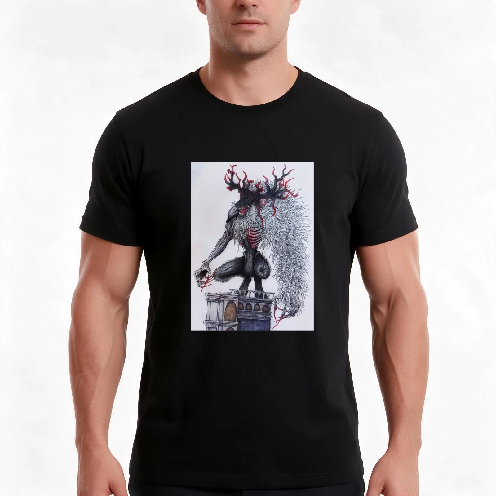 Bloodborne Cleric Beast T-Shirt Summer Casual Cotton Tee Oversized Streetwear Tops Vintage Graphic Print Unisex Men Women