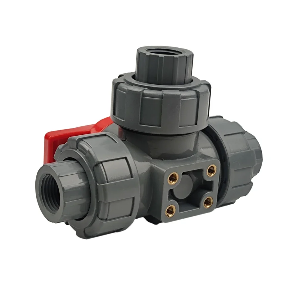 DN15-1/2"CPVC 3-Wege-Kugelhahn