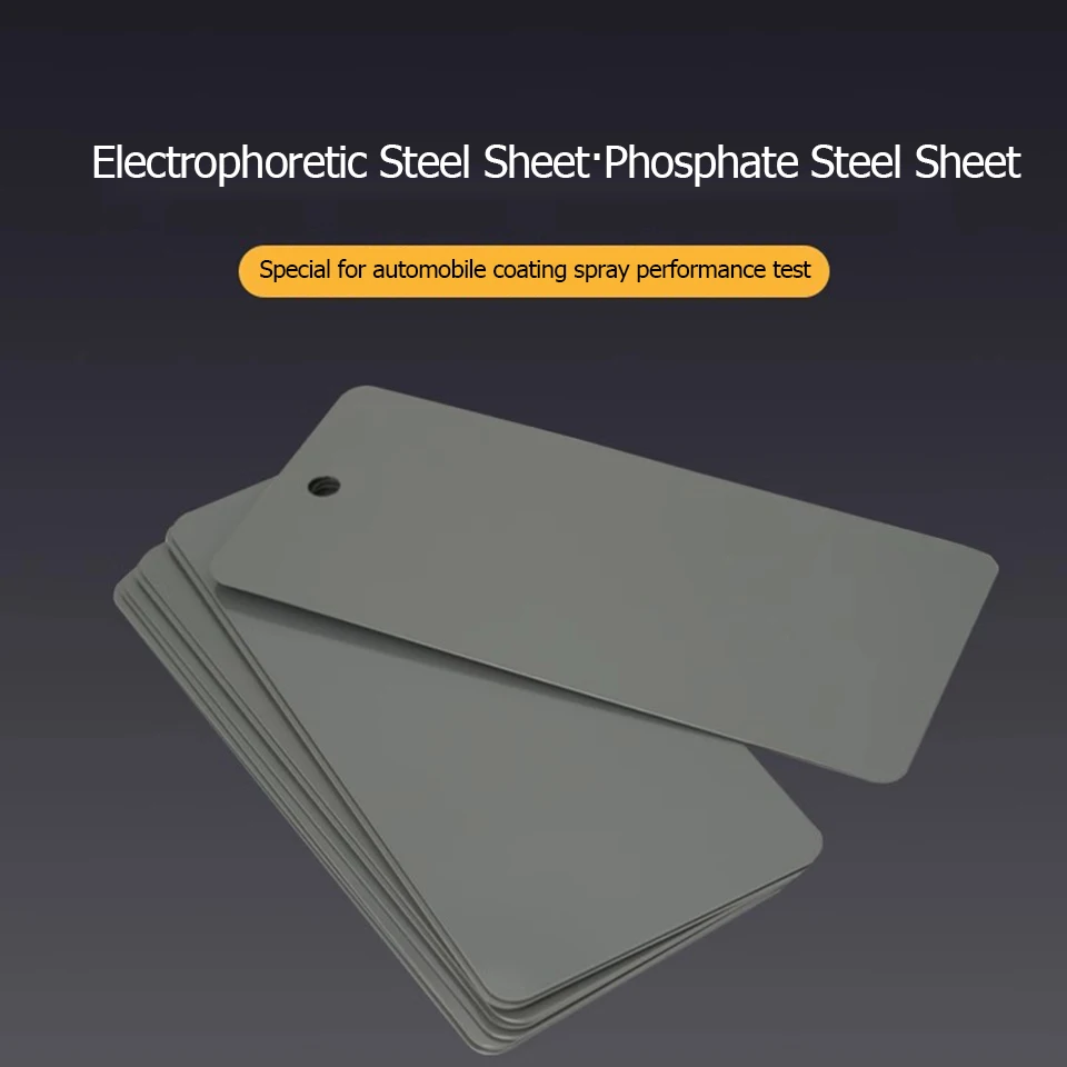 30pcs Automotive E-Coated Test Panels - Cathodic Electroplated Steel Samples for Professional Paint Matching & Spray SD-2