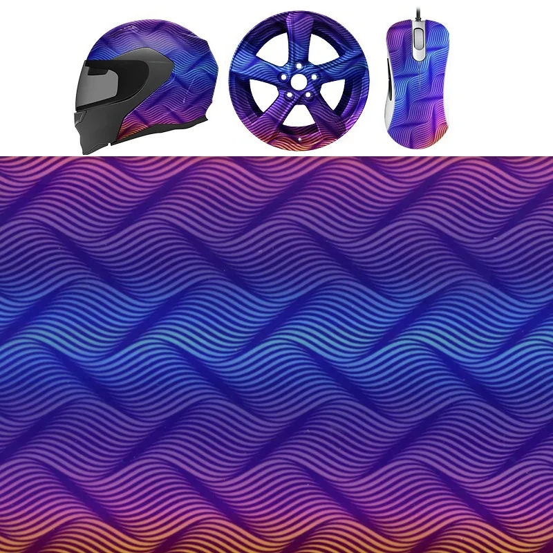 Wave Pattern Hydrographic Film Water Transfer Printing Film Hydro Dip Film DIY Decoration for Car,Furniture, 50cmX100cm