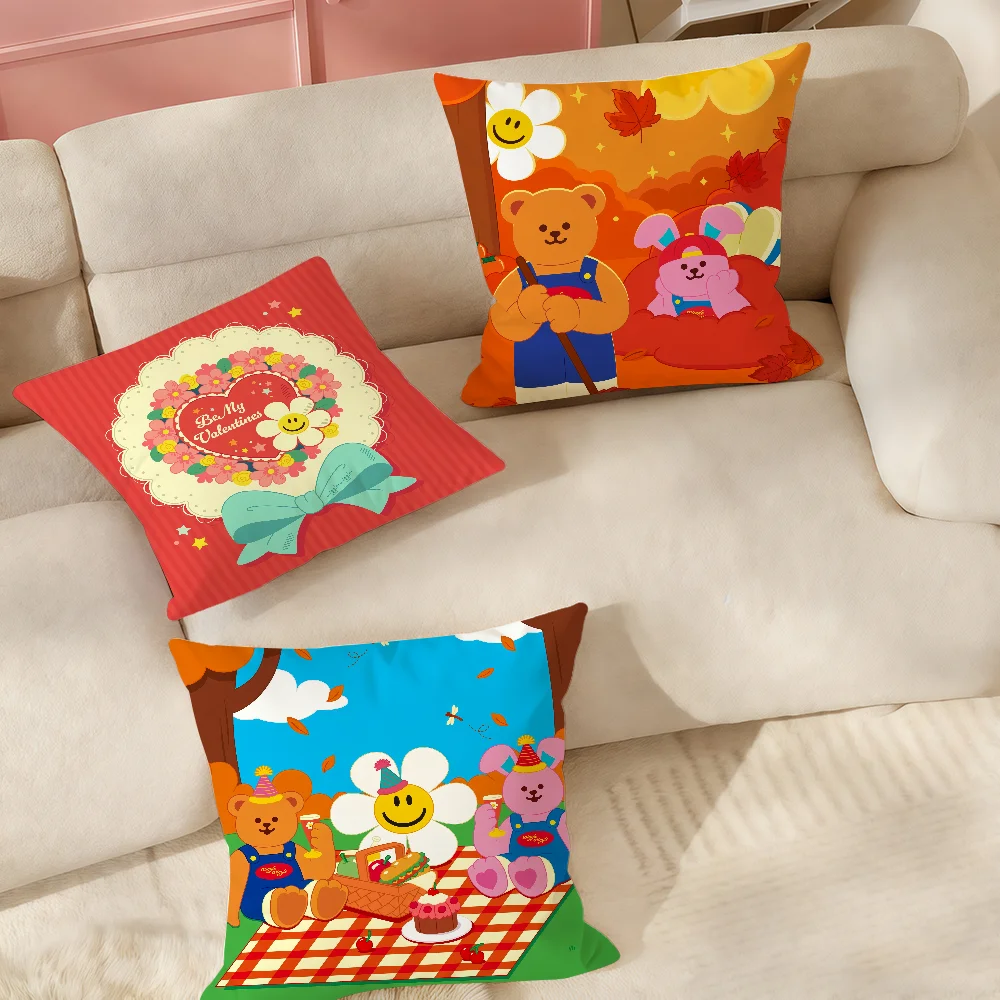 Cartoon W-Wiggle-S W-Wiggle Pillow Case Home Cushion Cover Suitable For Office Sofa Car Suitable For All Seasons
