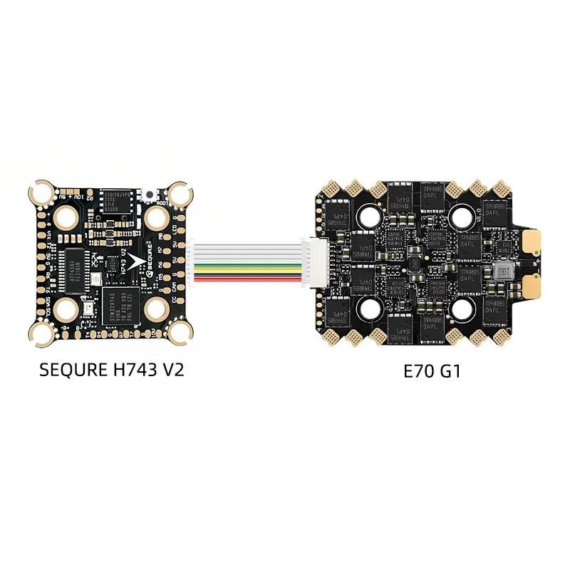 Sequre-H743 V2 & E70 G1 Stack Fc, Icm42688p 70a 128k Esc 4-8s pour Drone de Course FreKouFpv