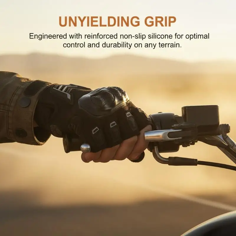 Open Finger Outdoor Sports Gloves Half Finger Gloves for Moto Bike Riding Unisex Anti Slip Breathable Design for Training