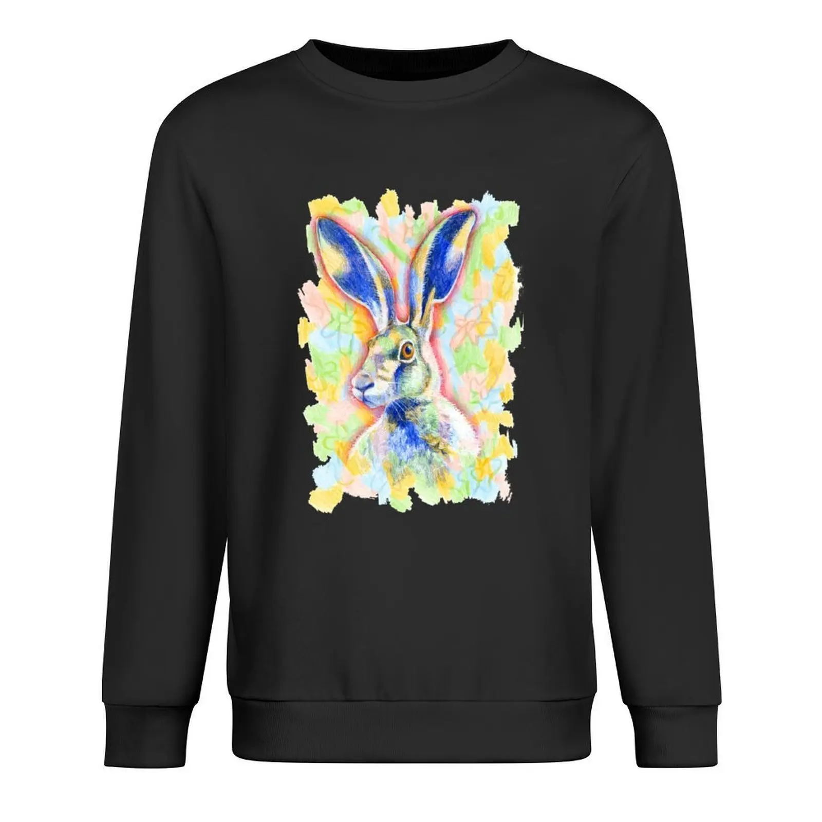 

Hare Drawing Pullover men's coat male clothes aesthetic clothing men clothing aesthetic sweatshirts