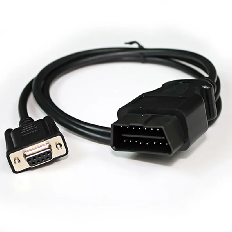 VAG OBD 16Pin To DB9 Serial RS232 Connector DB 9PIN OBD2 16Pin Male Extension Cable OBDII 16 Pin To DB9 Female Car OBD Tool