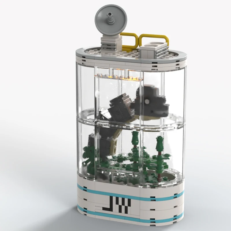 249 Uds. MOC dominio mesozoico Brachiosaurus busto Jurassic World bloques de construcción regalo de Navidad maestro coleccionista edición modelo