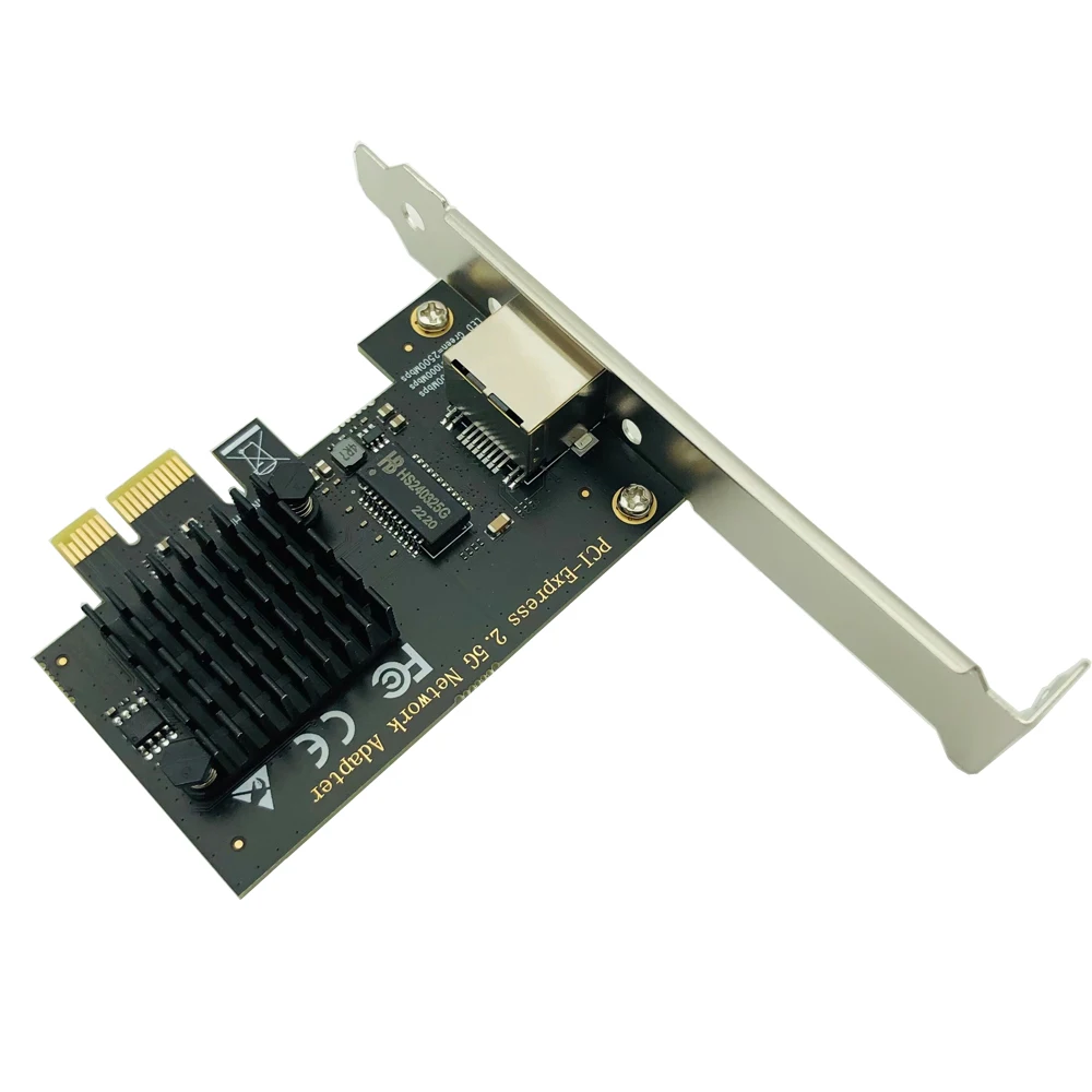 Сетевая карта PCI Express, 2,5 Гбит/с, Gigabit Ethernet PCIE, сетевая карта, сетевой адаптер LAN, 1 порт RJ45 для чипов Intel I225V для настольного ПК