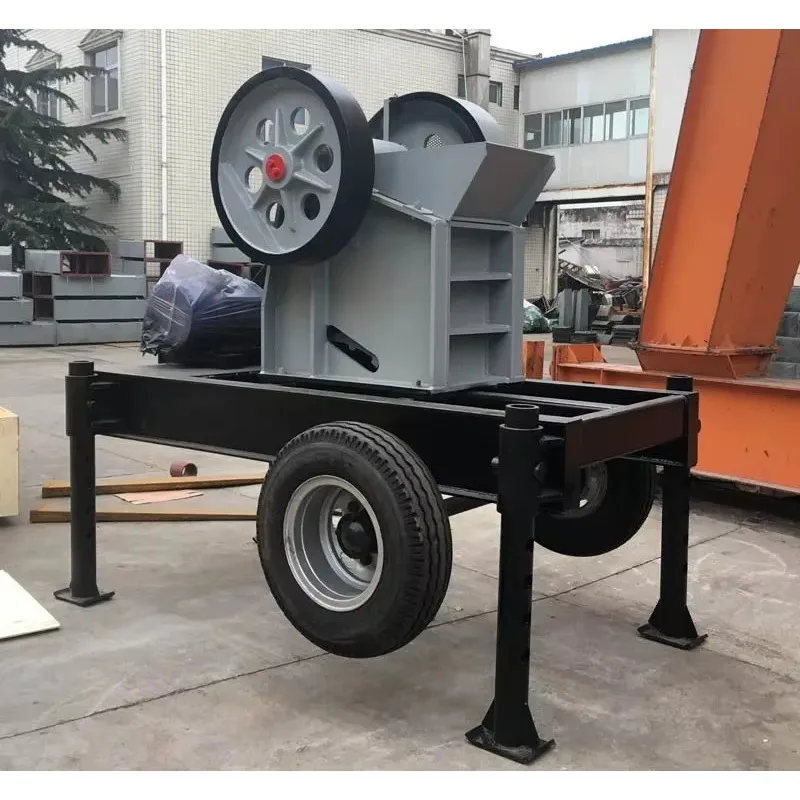 Portable Stone Crushing Machine Concrete Coal Jaw Crusher Diesel Generator