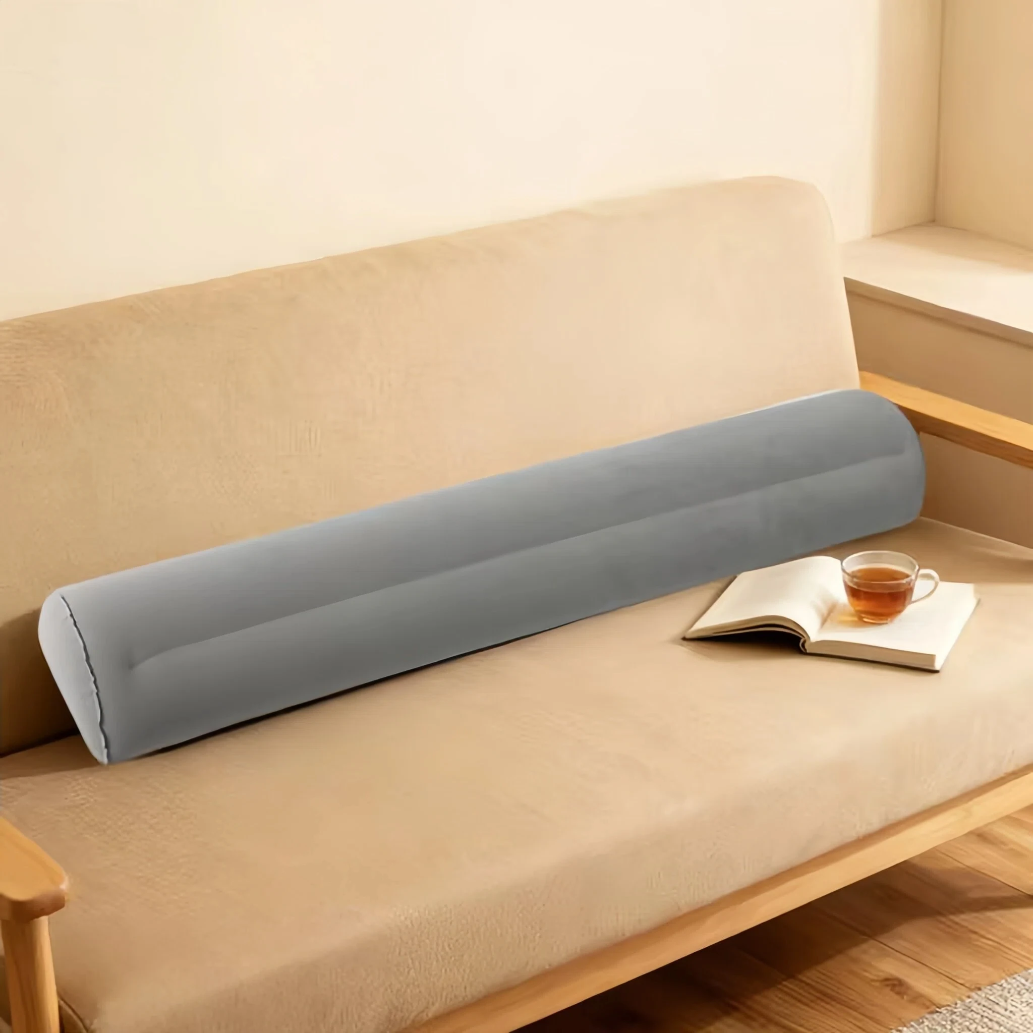 1/2 Travel Bed Rail, Inflatable Folding Travel Bed Rail, Portable Inflatable Bed Guardrail, Suitable for Foldable, Single, Doubl