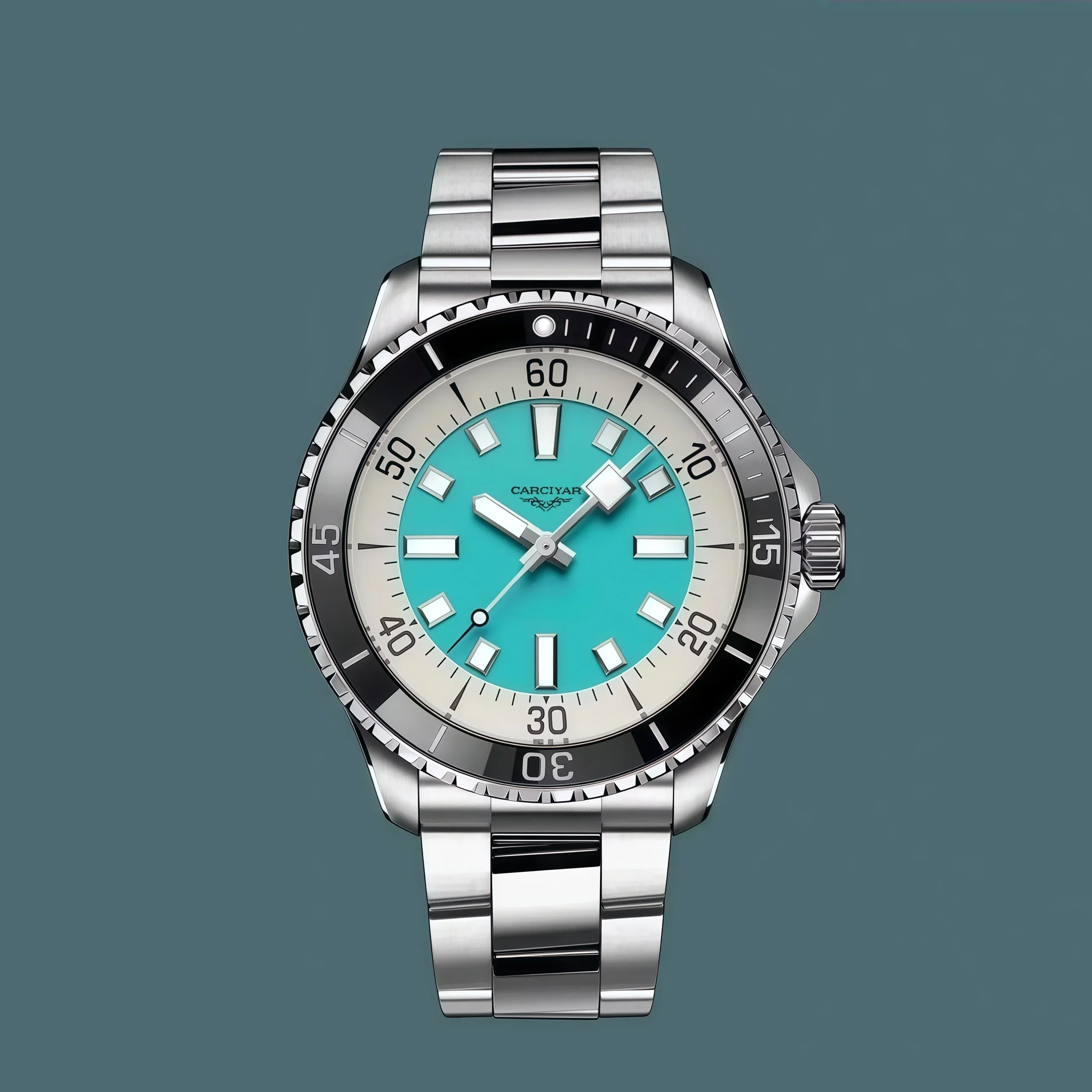 46MM Unisex Sports Mechanical Watch, 904L Stainless Steel, World Time, Full-Featured
