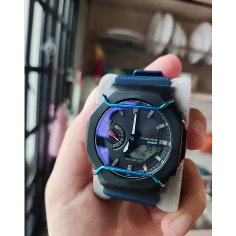 Paraurti di copertura in acciaio inossidabile per Casio DW5600 5610 DW6900 GA2100 GWG1000 accessori per orologi per Kit Mod paraurti Casioak G 9000