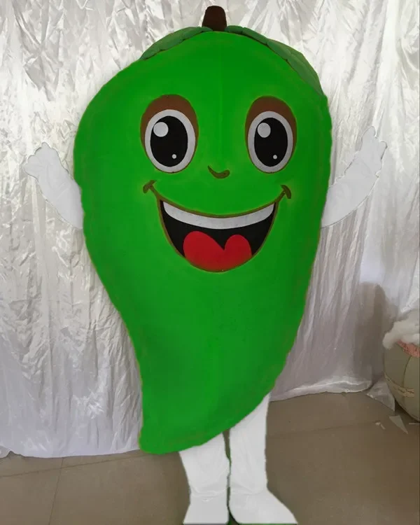 

New Mango Mascot Fruit Adult Size Mascot Costume 3 Types Mango Mascot Fancy Dress Cartoon Character Party Outfit