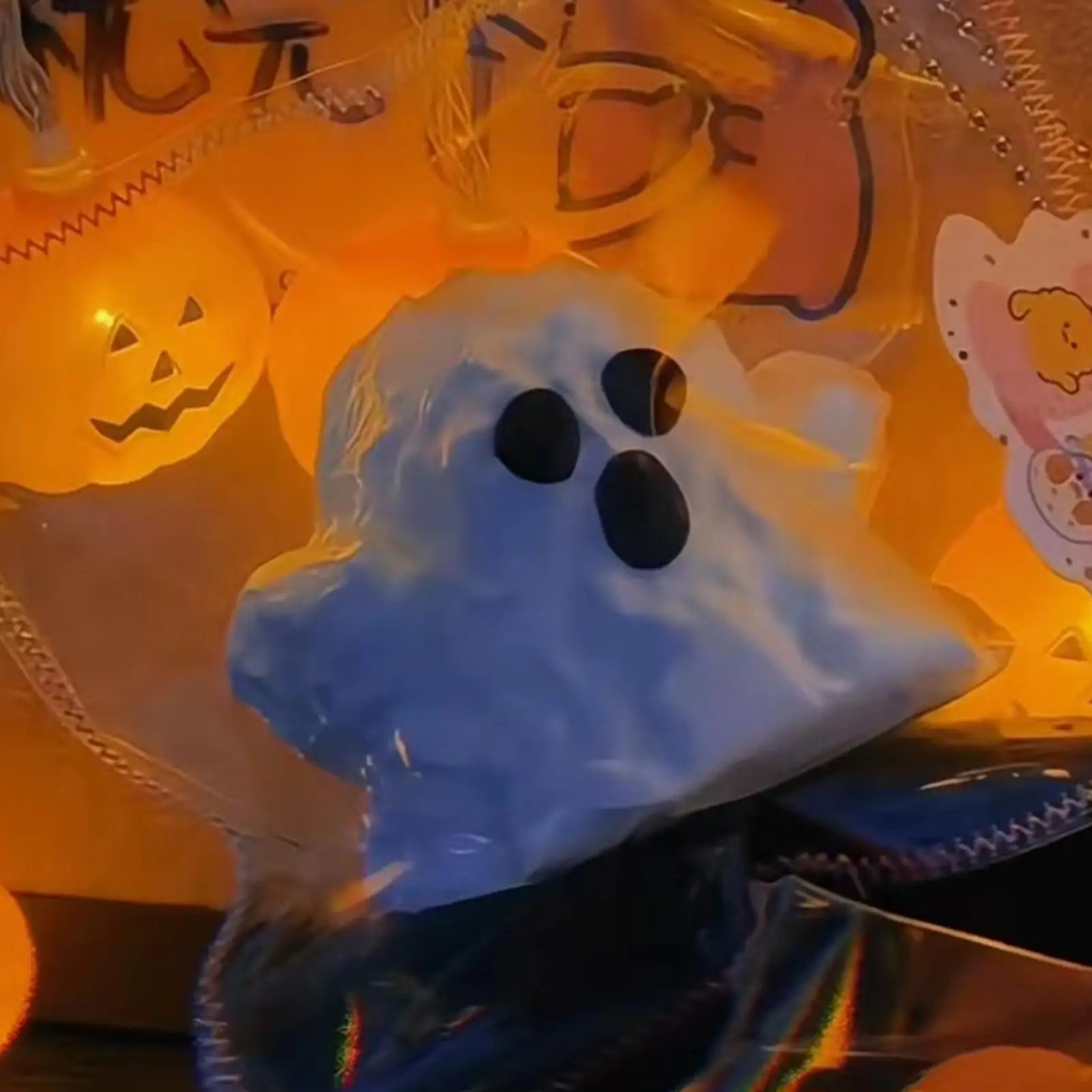 ألعاب الضغط للهالوين من السيليكون نموذج ضغط شبح للحفلات ألعاب معسر فائقة النعومة لأصدقاء العائلة والمراهقين والشباب والنساء