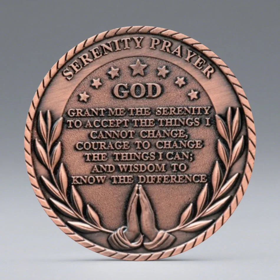 Grateful I Am Alive Copper Plated Souvenir Coin Cherish Every Moment Courage Commemorative Coin Home Decoration