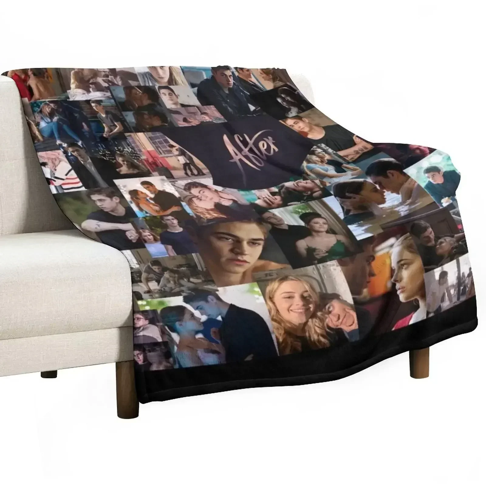 After Collage Throw Blanket Decoratives Winter beds warm winter Decorative Throw Luxury Designer Extra Large Throw Blankets