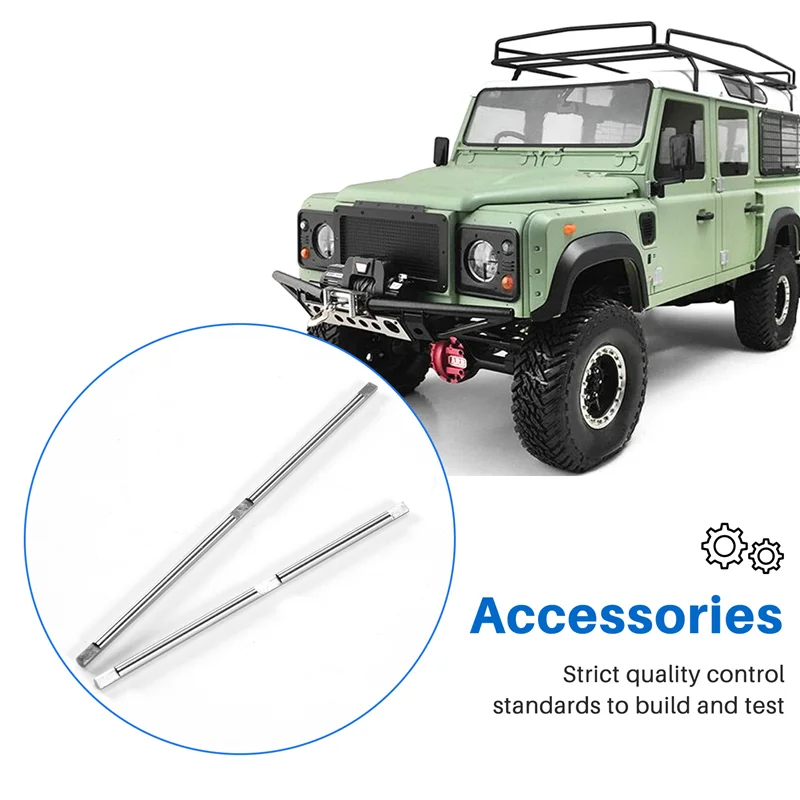 A63T-2Pcs Front & Rear Axle Shaft For MN D90 D91 D96 MN-90 MN99S 1/12 RC Car Upgrade Parts Accessories