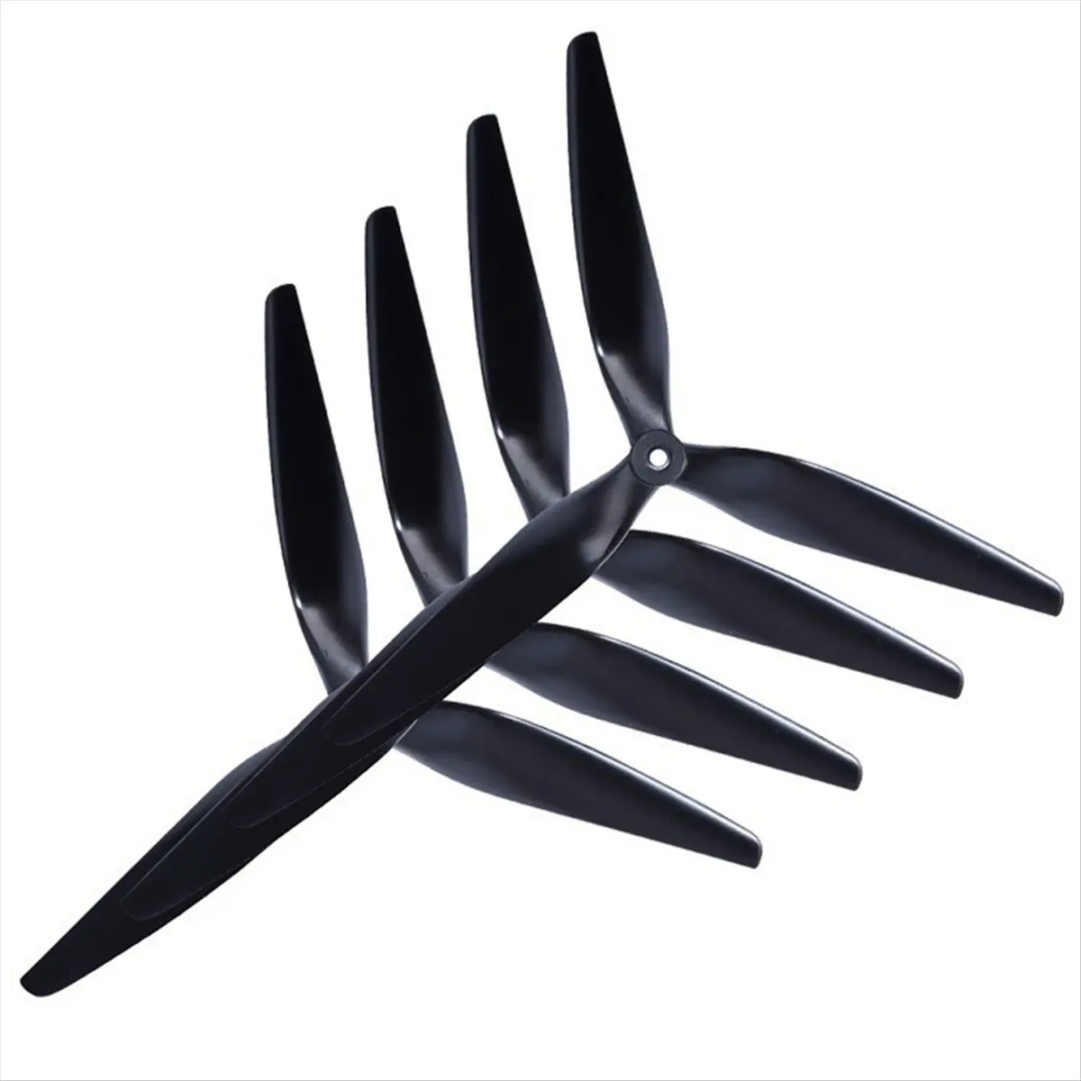 L77A 4PCS Prop 10X5X3 10inch 3 Blade Black Carbon Reinforced Nylon Propeller for RC FPV Drone Accessories