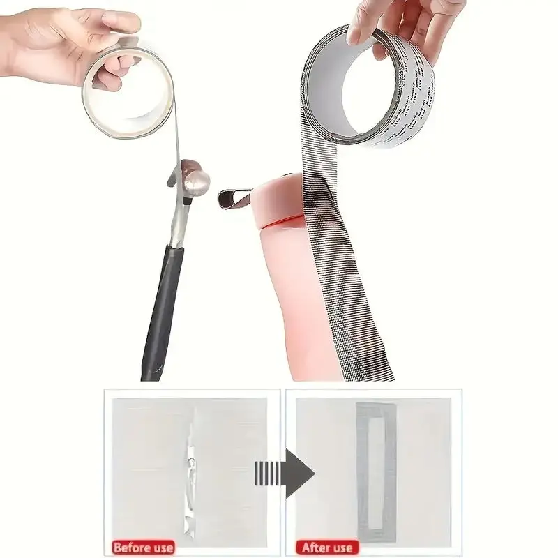 مقاوم للماء نافذة شاشة شريط لاصق ذاتية اللصق ديكور المنزل صافي التصحيح مكافحة الحشرات البعوض شبكة كسر ثقوب إصلاح ملصقات #5