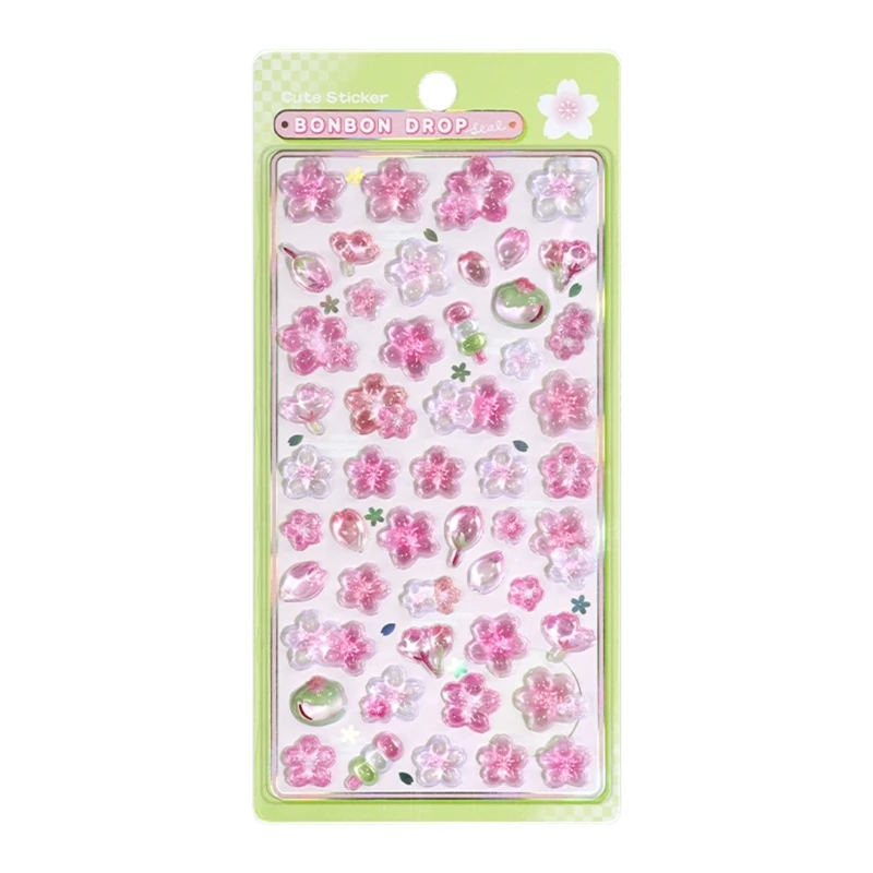 Autocollant fleurs 3D