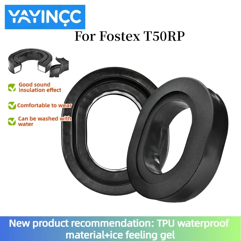 

YAYINCC New product recommendation Replacement Silicone ice gel groove Earmuff Earpads for Fostex T50RP Headset
