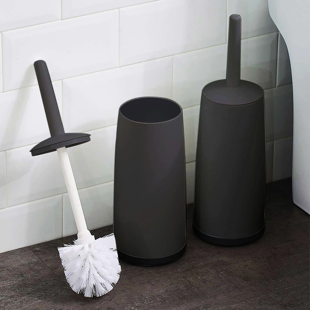 Deluxe Toilet Brush Set Extra-Long Handle Flexible Head No Dead Corner Design Effective Bathroom Cleaning Brush Cleaning Supplie