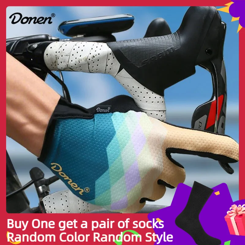

Donen Professional Mtb велосипедные перчатки весенние велосипедные перчатки сенсорный экран шок гелевая подушечка полный палец перчатки для шоссейного велосипеда аксессуары
