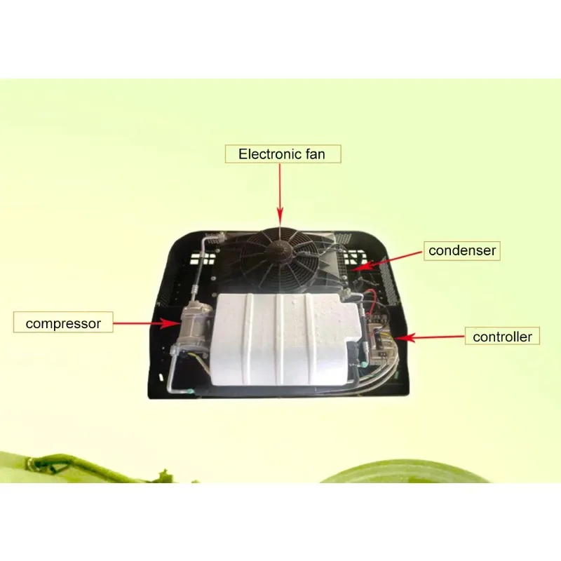مكيف هواء كهربائي/مكيف هواء لوقوف الشاحنات الكل في واحد، مناسب لجميع الشاحنات/الحافلة/المدربي 24 فولت