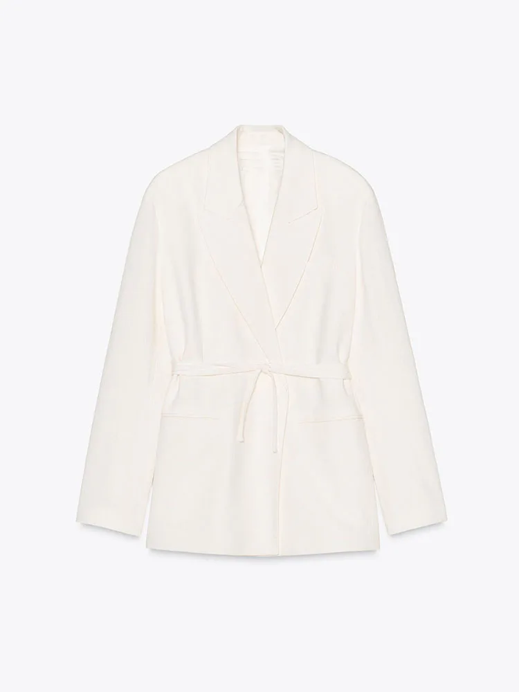 

Новое весеннее поступление, женский костюм Ele Jaet, свободные удобные плиссированные брюки, длинный комплект на пуговицах Faion