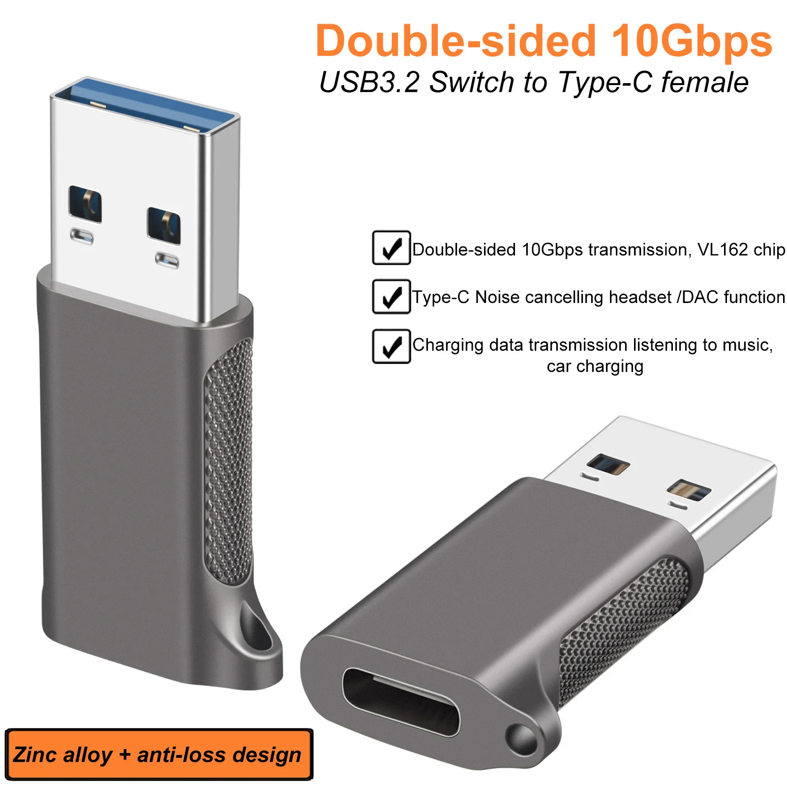 

Переходник с USB типа «папа» на «мама», 10 Гбит/с