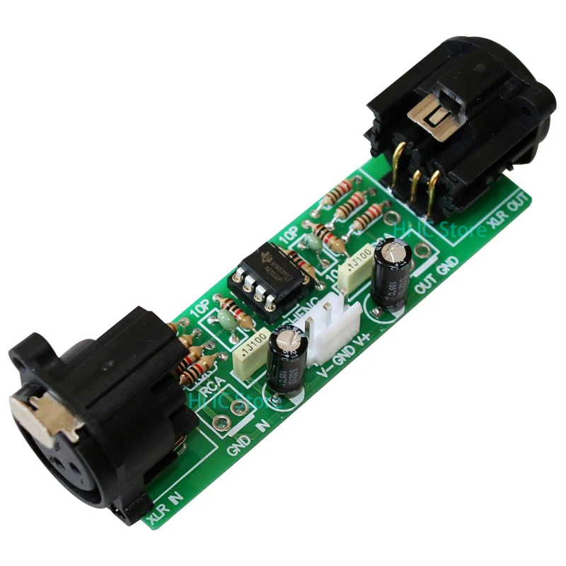Balance preamp Balanced(XLR) a sbilanciato (RCA)/sbilanciato (RCA) a Balanced(XLR) scheda interruttore convertitore da RCA a XLR