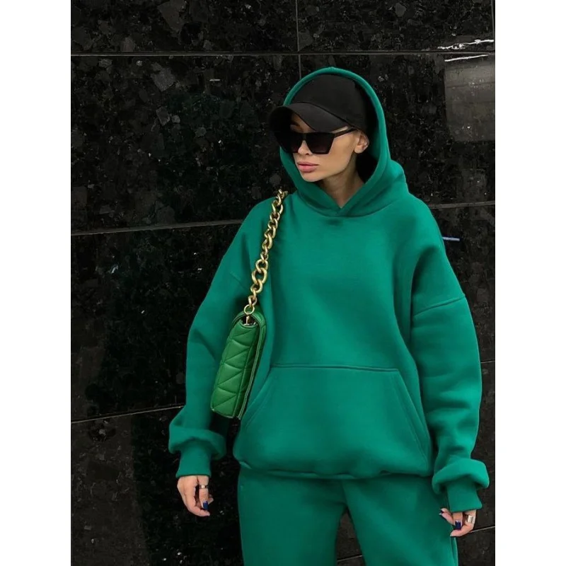 

Autumn New Sports Suit Plus Size Casual Sweatshirt Two-Piece Set Women
